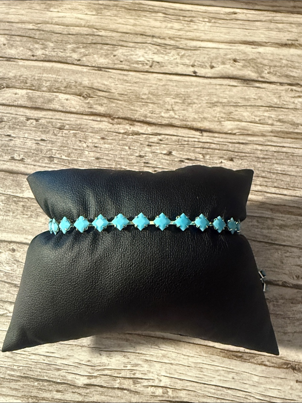 Gold Plated Turquoise Tennis Bracelet - Women Jewelry